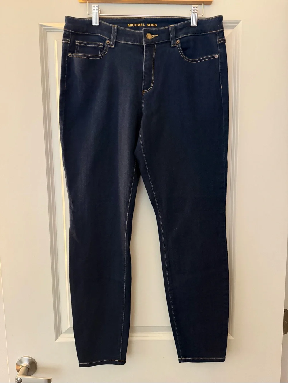 Michael Kors Izzy Skinny Women’s Dark Blue High-Rise Skinny Jeans